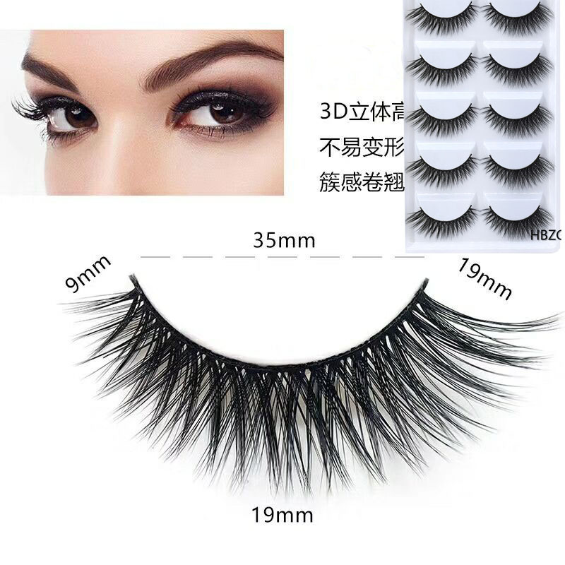 

5 pairs 100% Real Mink Eyelashes 3D Natural False Eyelashes 3d Mink Lashes Soft Eyelash Extension Makeup Kit Cilios G809