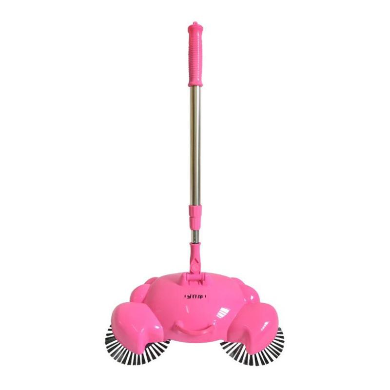 

Household Floor Sweeping Machine Rotatable Cleaner Without Electricity Handheld Sweeper With Adjustable Handle Cleaning Tool