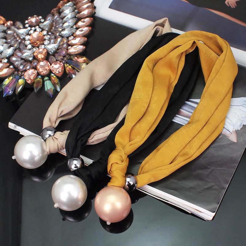 

Large Imitation Pearl Necklaces for Women Thick Rope Adjustable Chokers Fashion Necklaces New Jewelry