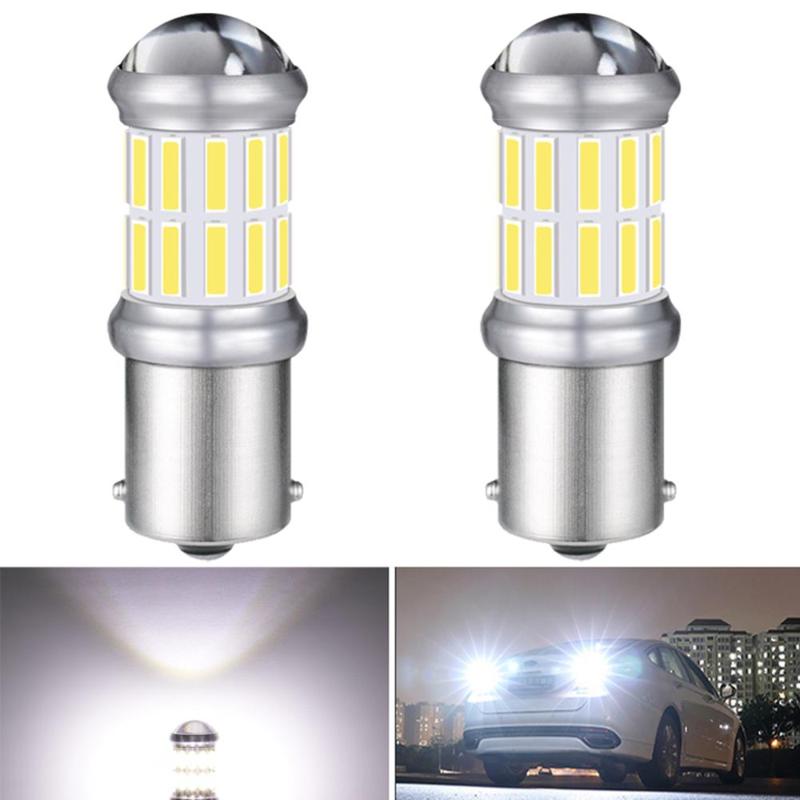 

2x 1156 BA15S P21W Car LED Reverse Light Bulb Auto 12v Backup Lamp 6000k White For Duster Megane 2 3 Logan Clio Fluence, As pic