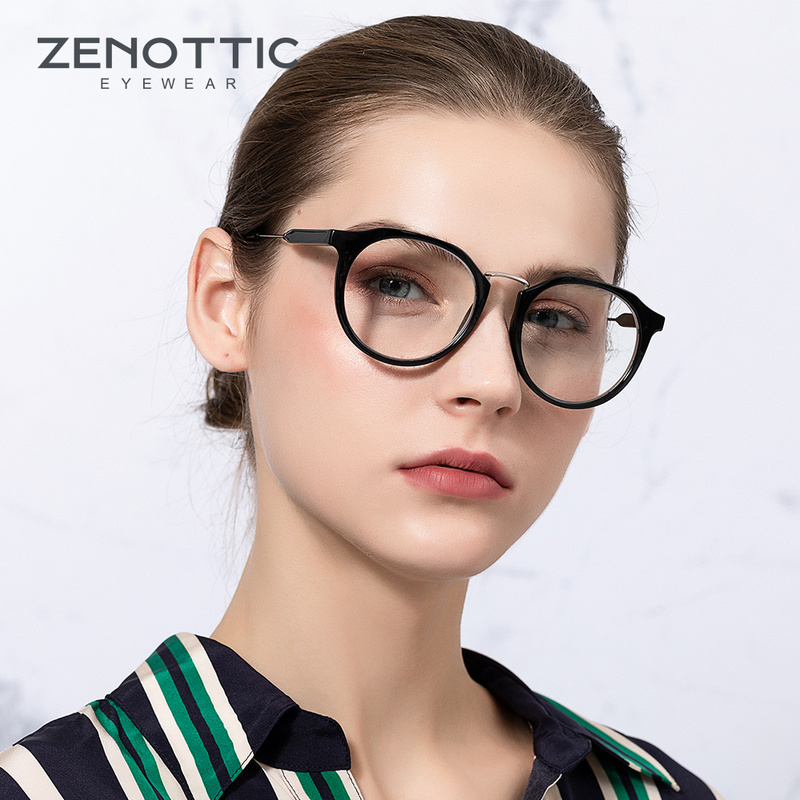 

ZENOTTIC Blue Light Blocking Computer Glasses Anti Blue Light Clear Lens for Men Women Optical Prescription Eyeglasses Frame