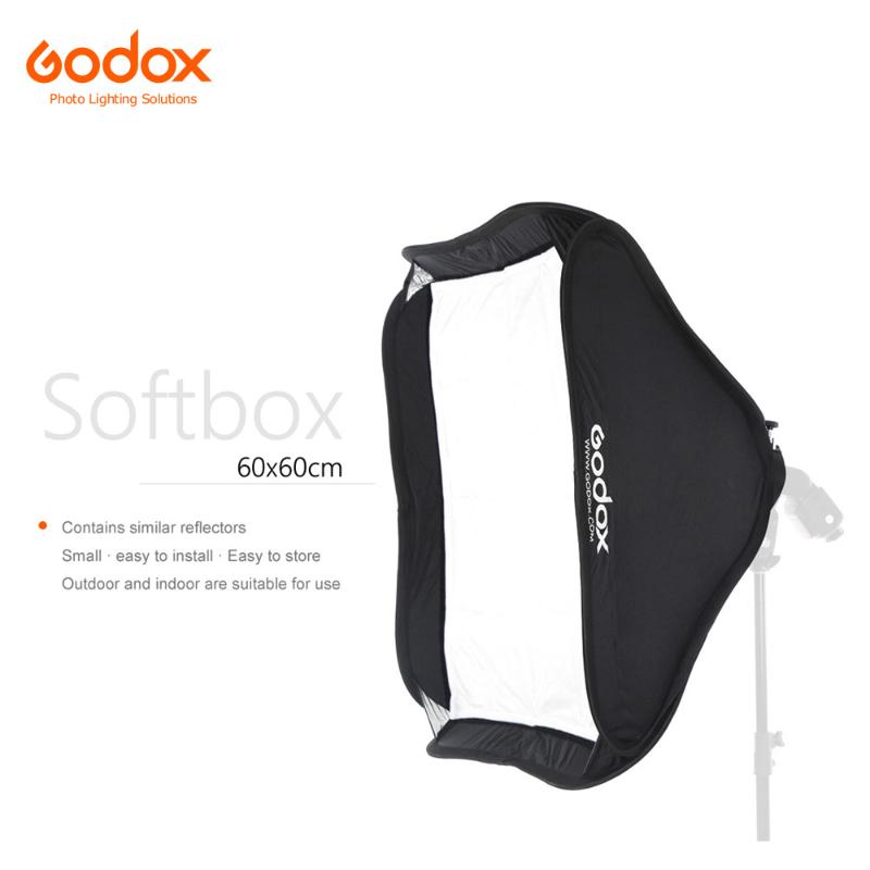 

Godox 60*60cm Flash Diffuser Photo Studio Softbox Soft Box for Speedlite Flash Light without S-type Bracket Bowens Holder