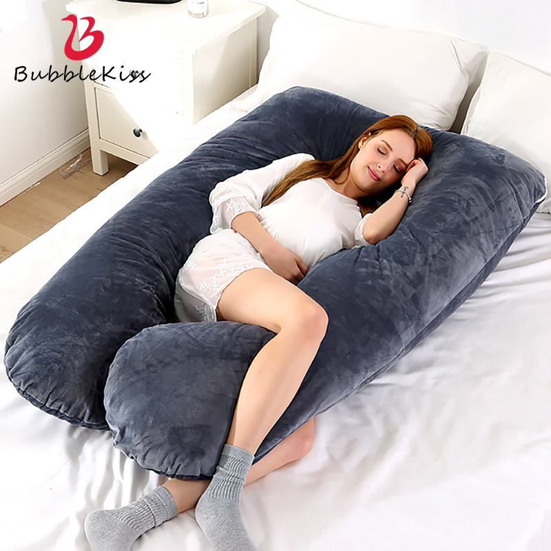 

Bubble Kiss Pregnancy Pillow Home Body Pillow Side Sleeping Support Pregnant Women Maternity Lumbar Throw Pillows