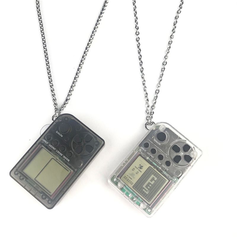 

Handheld ABS & Stainless Steel Necklace Game Console Pendant Retro FC Classic Games Tetris Pendant