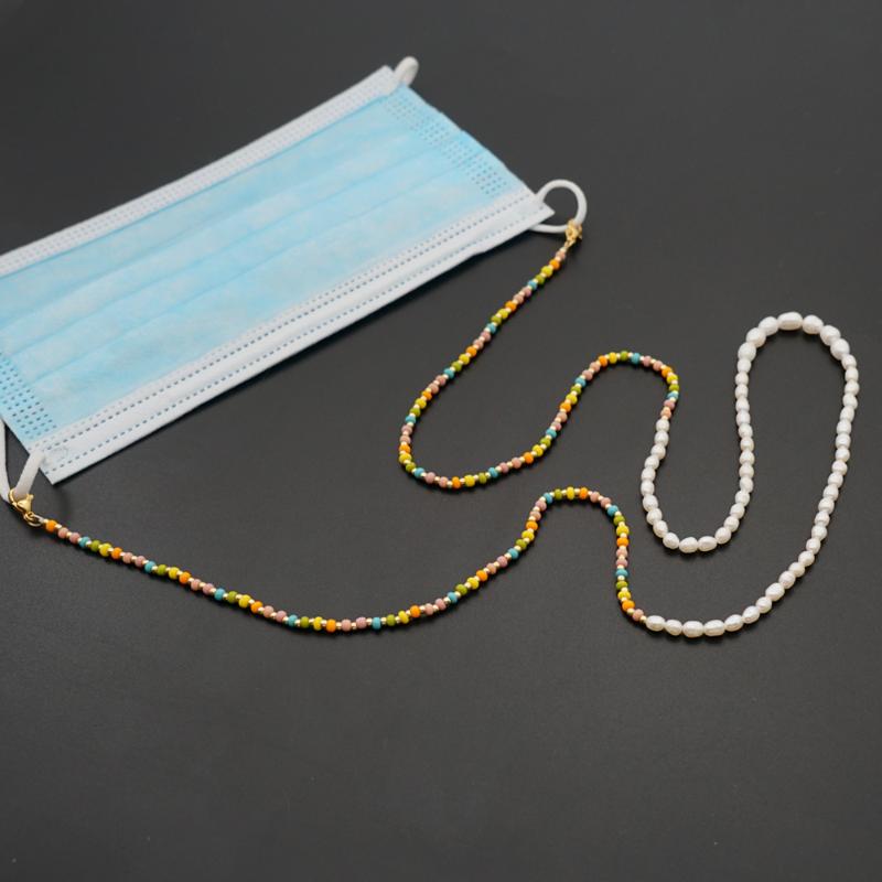 

Go2Boho Mask Chain Necklace For Women Jewelry 2020 Fashion Glasses Chains Necklaces Freshwater Pearl Beadwork Choker Wholesale