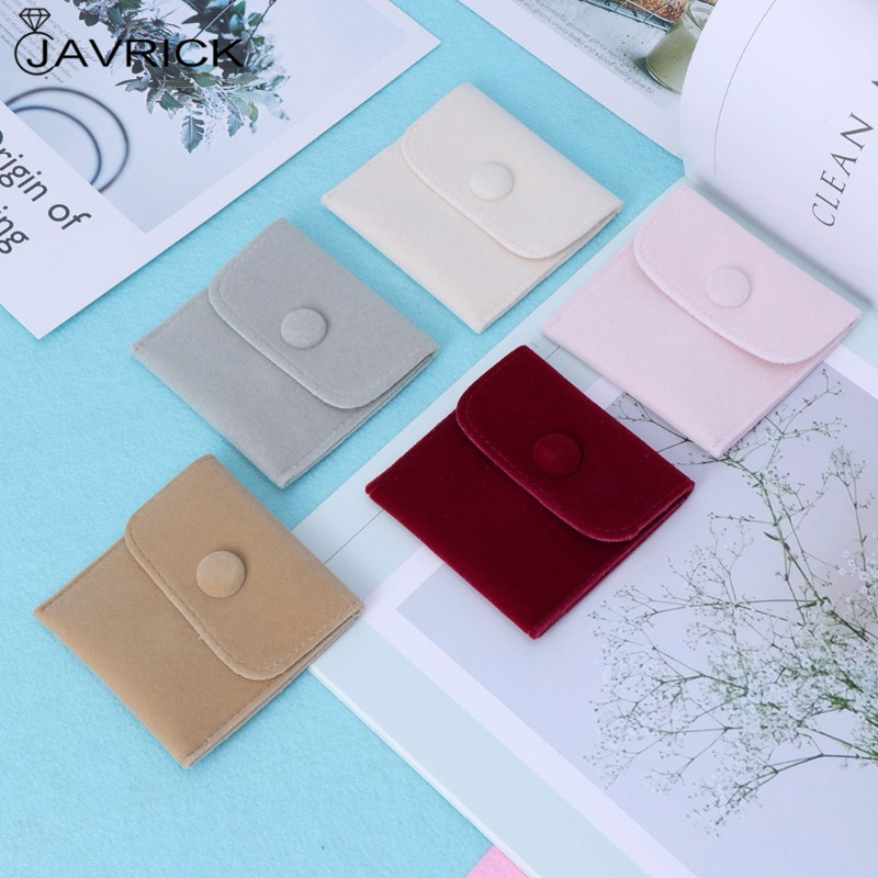 

Jewelry Bag Storage Portable Soft Lint Velvet Flannel Bracelet Necklace Gift Bag
