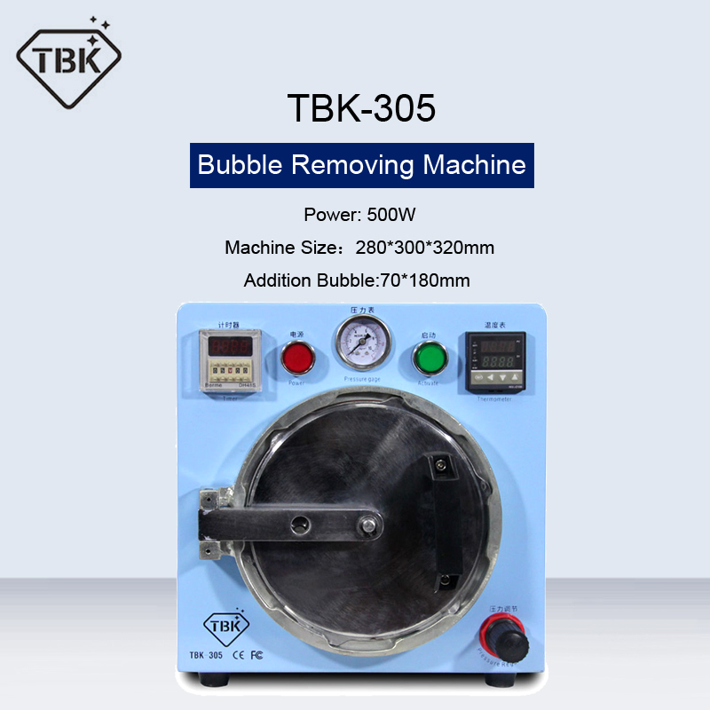 

TBK-305 Mini OCA Air Bubble Remove Machine For Samsung Repair LCD Refurbishment Bubble Removing Machine 220V/110V