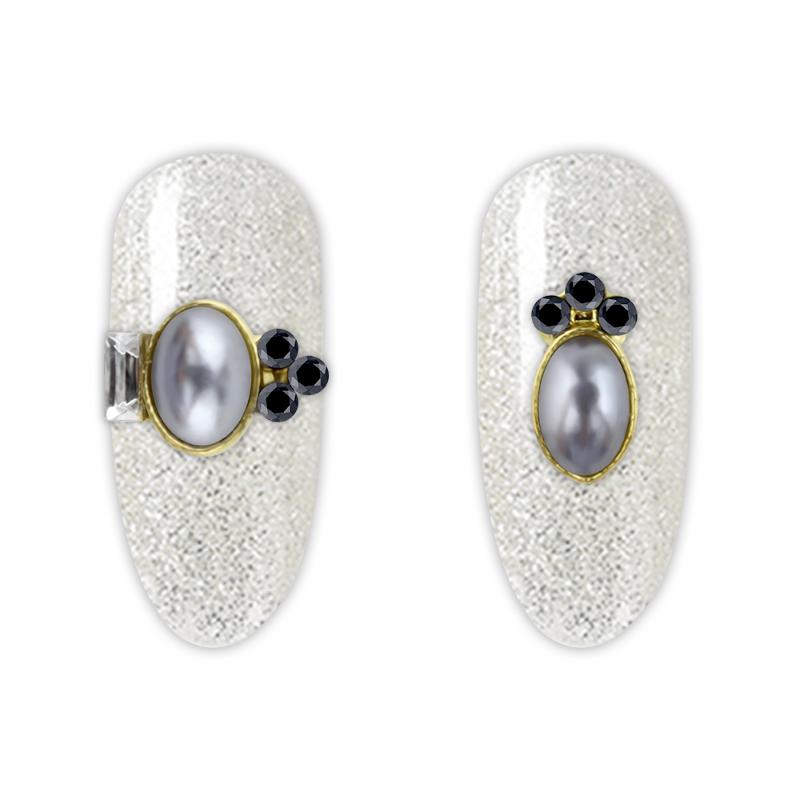 

ZINXIN 10Pcs/Lot Black Gray Oval Ellipse Mix Metal Alloy Big Rhinestones Nails Art Jewelry Charms DIY Decorations Accessories