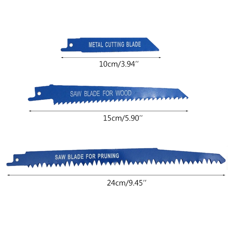 

Reciprocating Saw Adapter Metal Wood Cutting Tool Electric Drill Attachment With 3 Blades for Cordless Power Drill