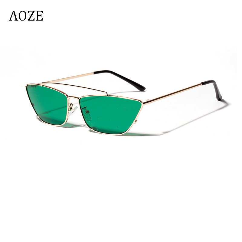 

Transparent green ocean film Sunglasses female square color film eyes European and American popular small frame sunglasses UV400