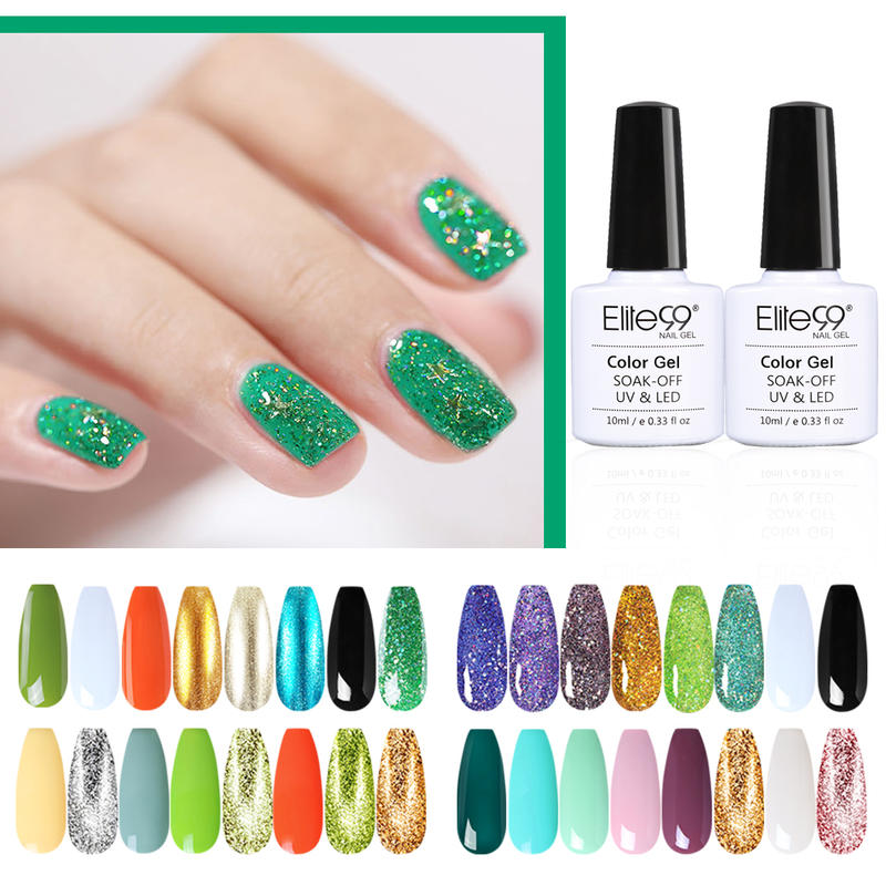 

Elite99 10ML 8 pcs/Lots Gel Nail Polish Set Kit Soak Off UV LED Nail Varnish Primer Manicure Set Arts Salon Gel Polish