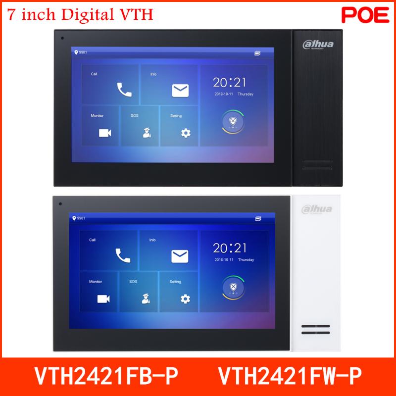 

Dahua Video Intercoms IP Digital 7" TFT Touch Screen Embedded 8GB SD card and POE VTH2421FB-P VTH2421FW-P Doorbell Accessory