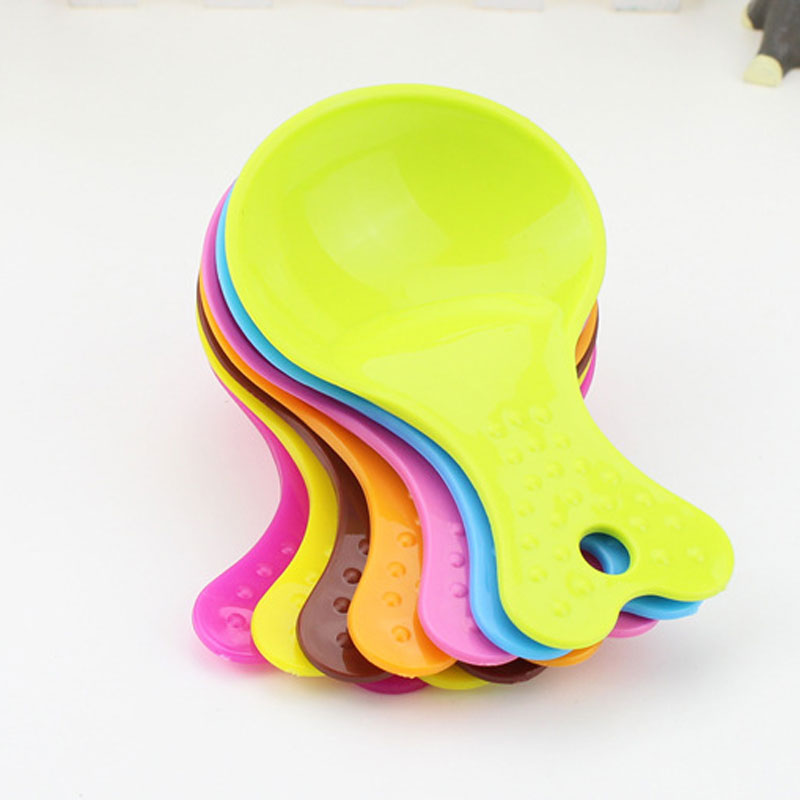 

New Arrival Pet Supplies PP Food shovel Candy Color Spoon Small Dog Cats Puppy Food Supplies