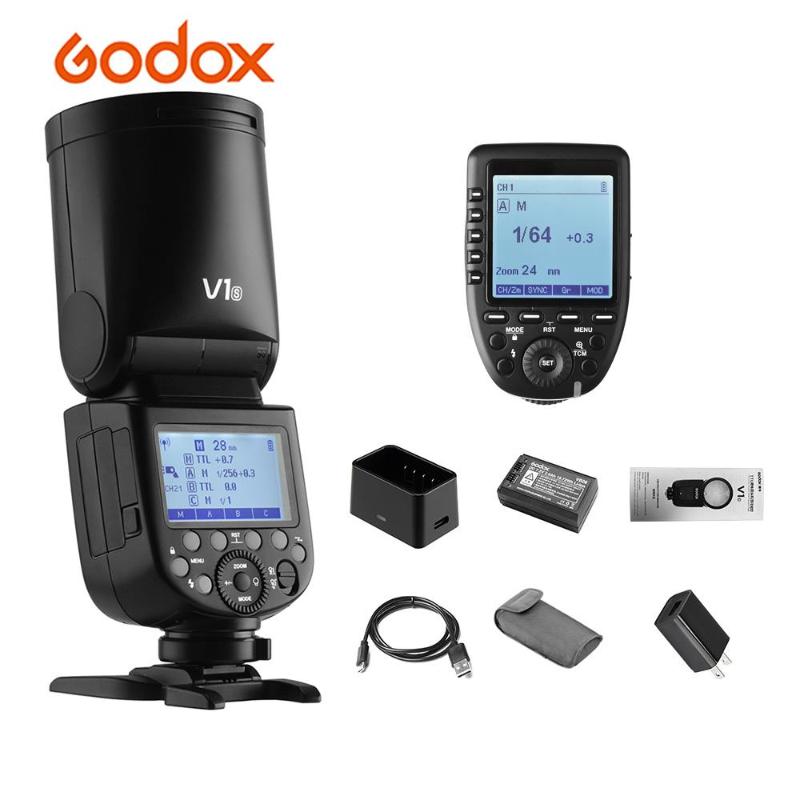 

Godox V1S Professional Camera Flash+XproSL Wireless Flash Trigger Wireless 2.4G Zoom for A7RII A58 for Portrait Studio