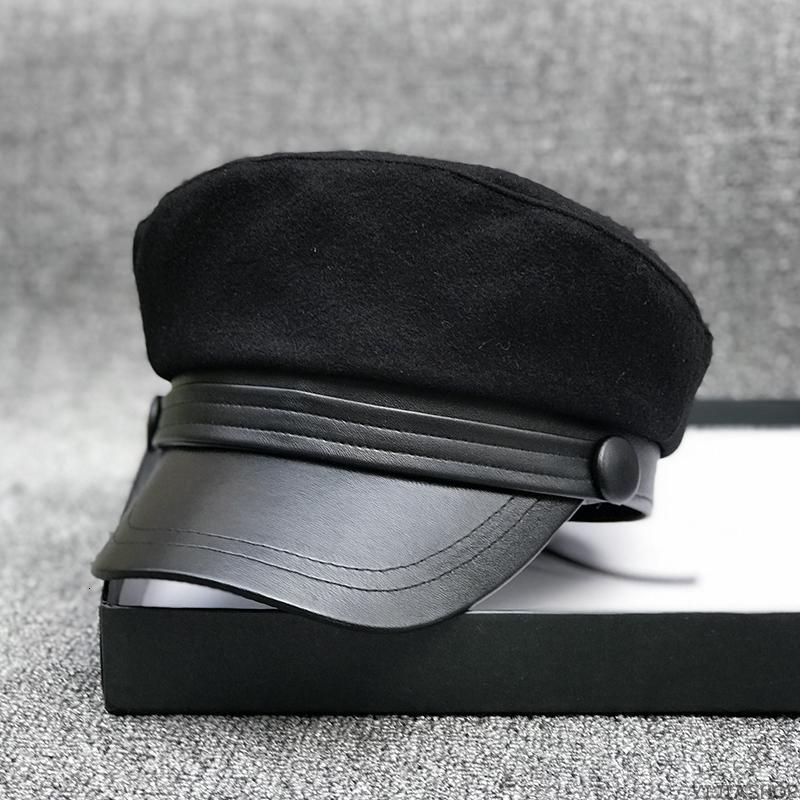 

New Small head ladies felt hat big bones men's large size navy hat adult black wool