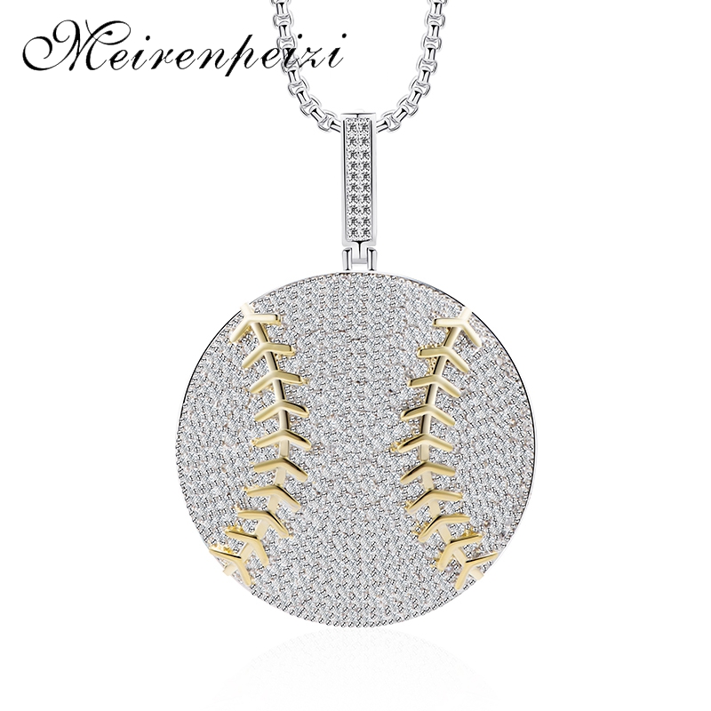 

Pendant Necklaces Fashion Sports Necklace Ball Chain Baseball Style Jewelry