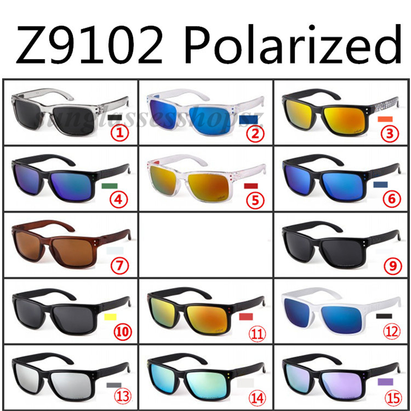 

Polarized Brand sunglasses outdoor riding glasses fishing sunglasses Z9102 with original box and case 15 color optional with logo