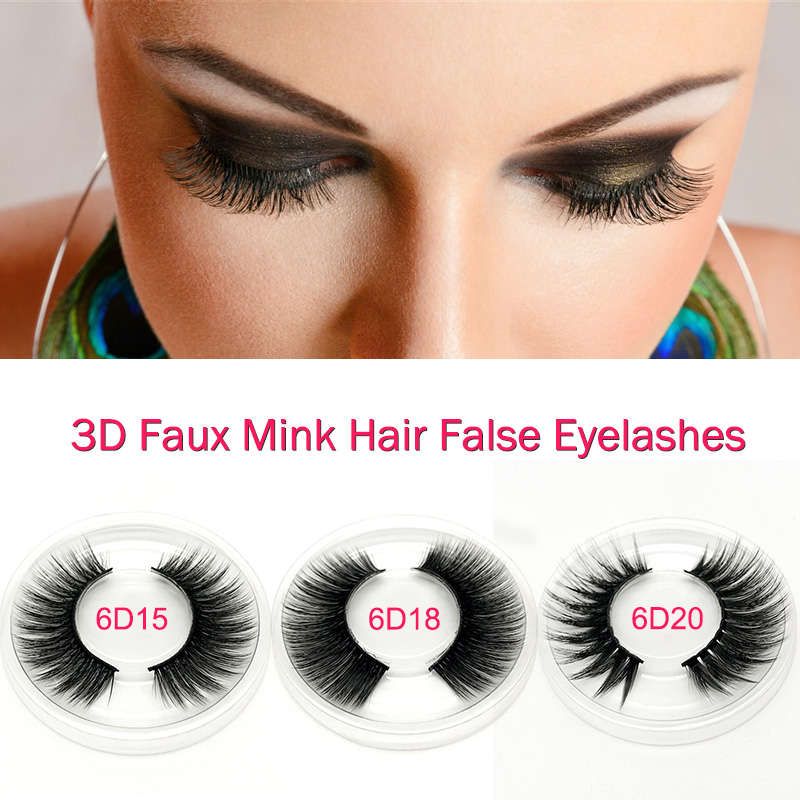 

1 Pair False Eyelashes Thick 6D Eyelashes Extension Makeup Dramatic Long Lashes SK88