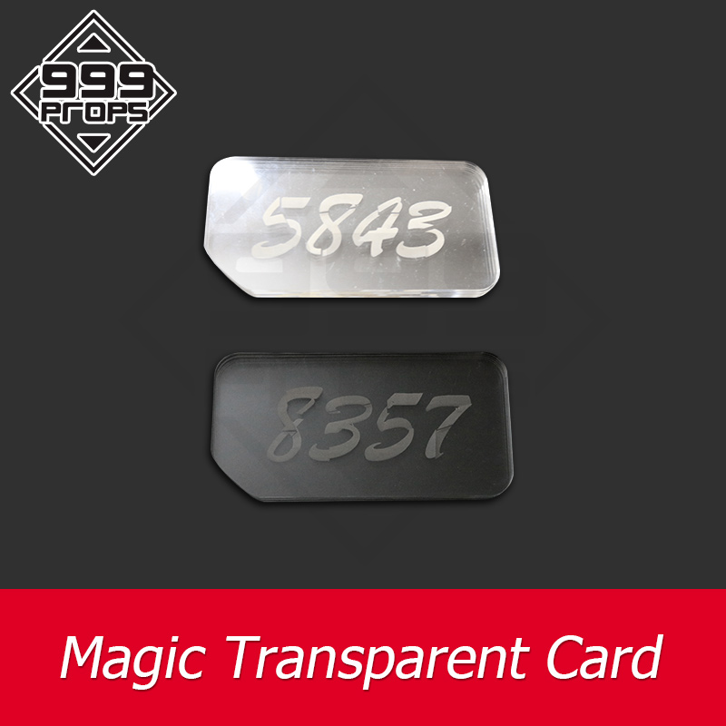 

999PROPS escape room magic clear cards put all cards together to find the clue chamber room devices