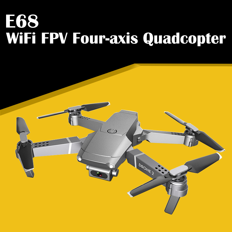 

E68 Drone HD Wide Angle Camera 4K WIFI 1080P Video Live Recording Quadcopter Height To Maintain Foldable Drone Toys FPV Drones