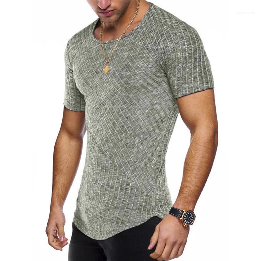 

Casual Short Sleeve Crew Neck Tee Men S Clothing Mens T Shirt Designer Natural Color Asymmetric Hem Tees, White;black