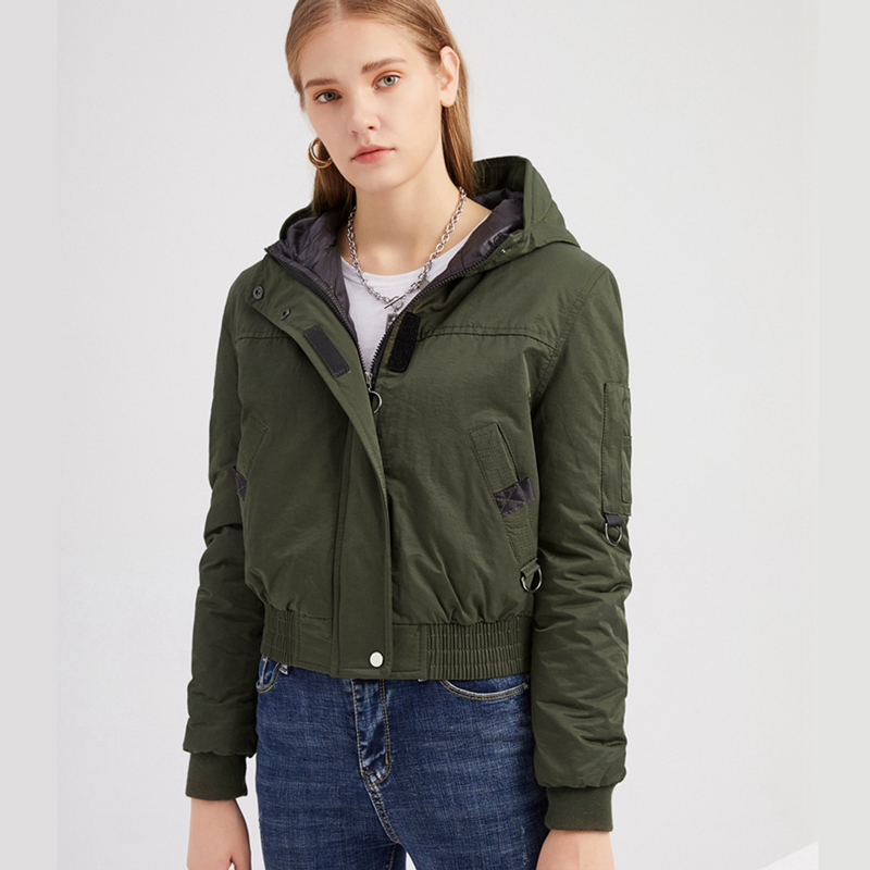 

Hooded Women Parkas Winter Basic Jackets Coat Women Casaco Feminino Parka Mujer Harajuku Woman Clothes Overcoat Womens Coats, Black