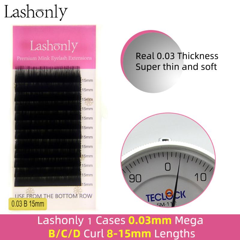 

Lashonly 8~15mm Mixed Natural Individual Eyelash Extension Soft Fake False Lashes By qeelasee Quality Makeup Tool Cilios