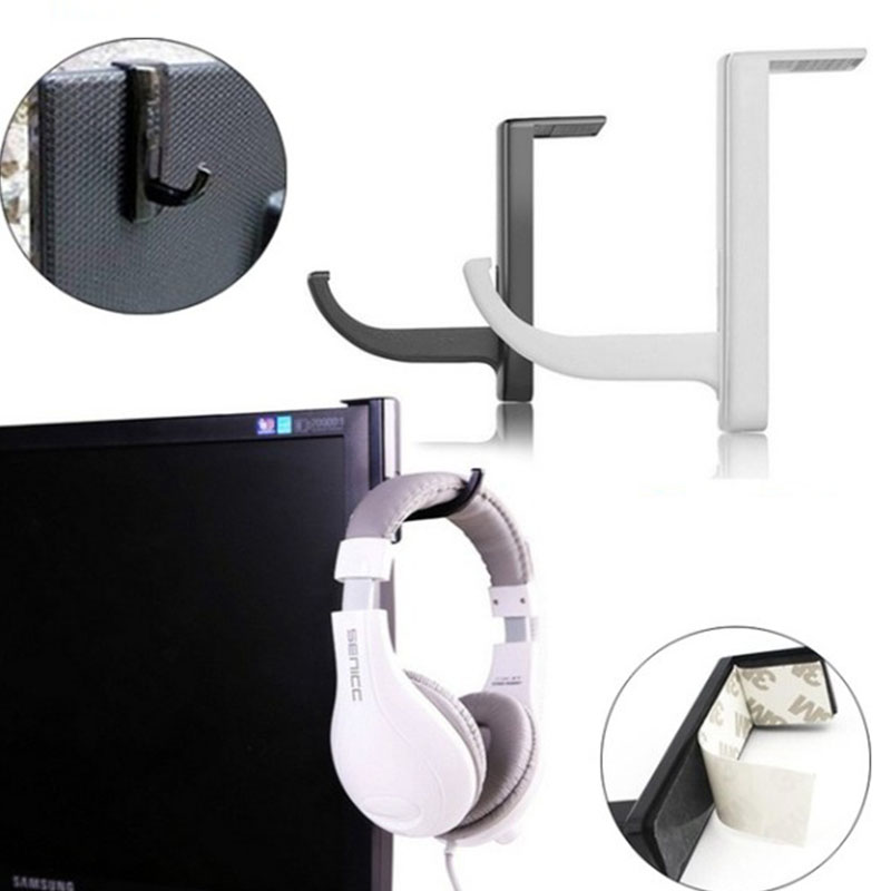 

Home office headphone hook monitor headphone hook headset microphone stand display shelf bracket