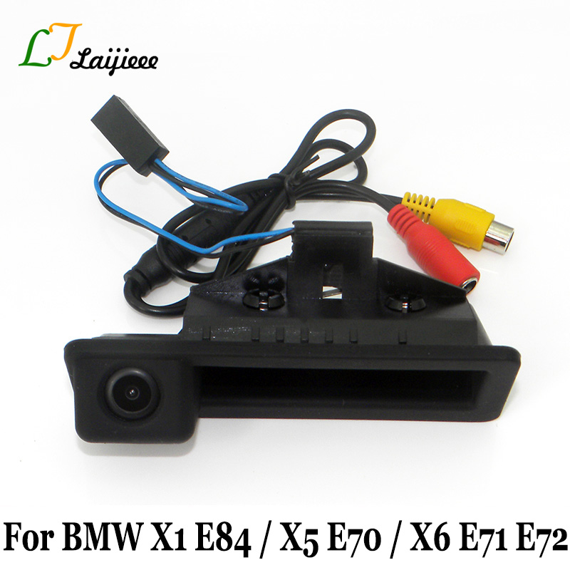 

Car Rear View Camera For X1 E84 X5 E70 X6 X6M E71 E72 / Auto Trunk Handle Reversing Backup Camera With Relay