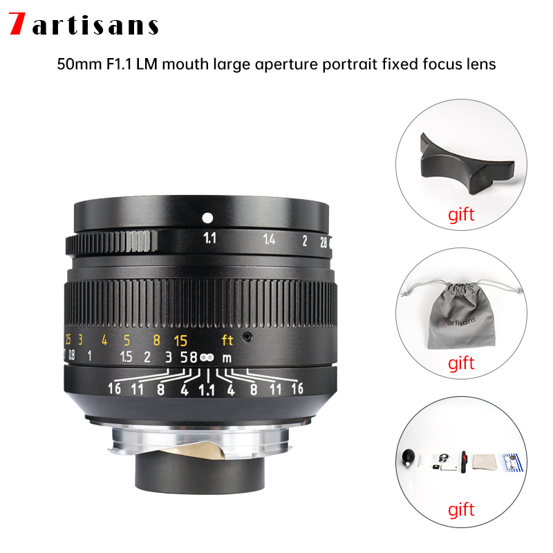

Lentes 7 Artisans 50mm F1.1large Aperture Paraxial M-mount Lens For Cameras M-m M240 M3 M5 M6 M7 M8 M9 M9p M10 Free Shipping