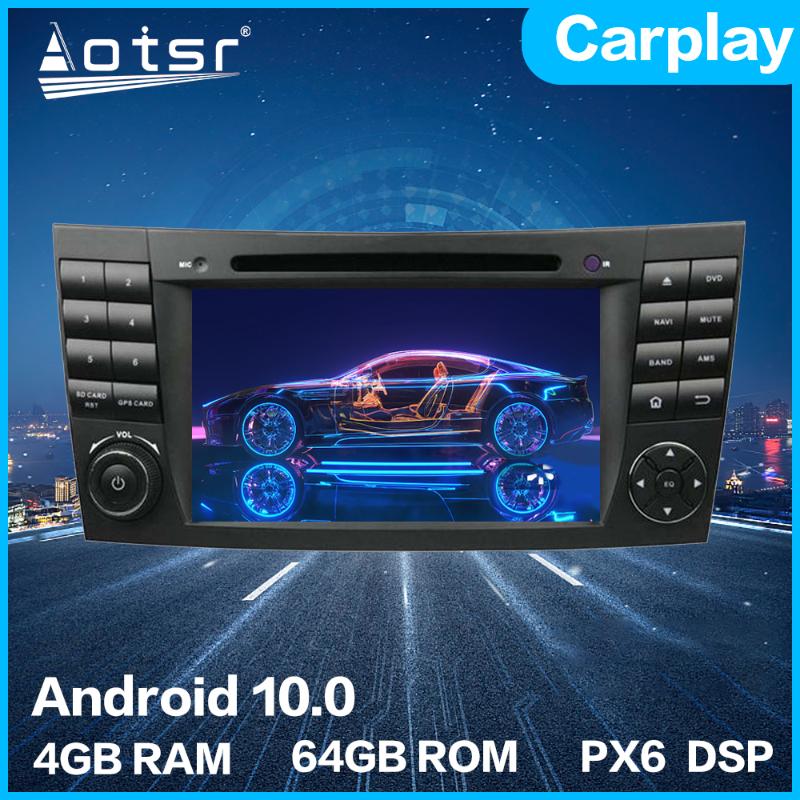 

For W211 W219 W463 Android 10 Car Multimedia DVD Player PX6 4G+64GB Auto GPS Navigation Stereo Radio DSP Carplay WIFI BT car dvd
