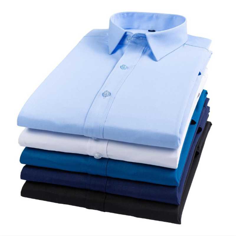 

Men's Business Long Sleeve White Blusas Blouse Camisa Masculina Bluzki Bluzka Slim Fit Vestidos Casuales Korean Clothes Koszula, Q870-3