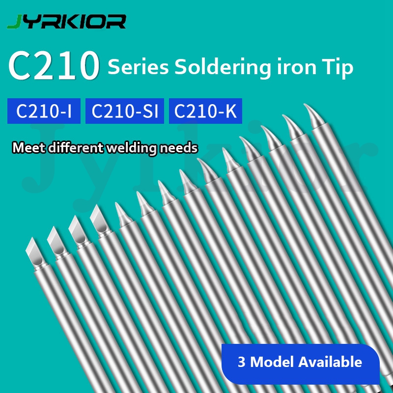 

Jyrkior C210 Series Soldering Iron Tips Heating Core Soldering Head For JBC Station Replaceement Welding Nozzle