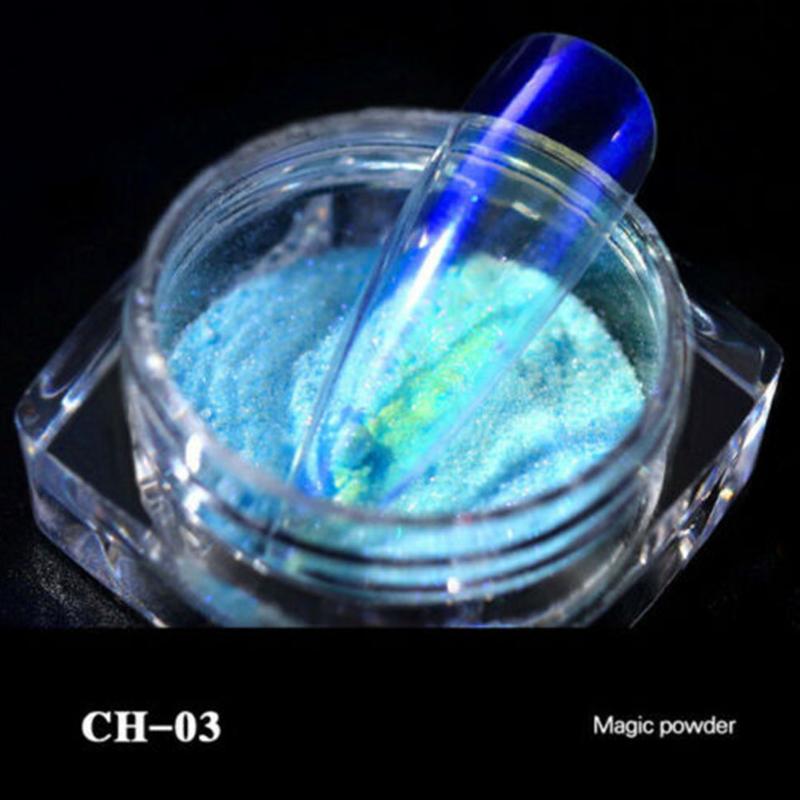 

Mirror Powder Cosmetic Mirror Glitter Pigment UV Gel Accessories Chrome Nail Art Dust Ice Transparent Professional Makeup