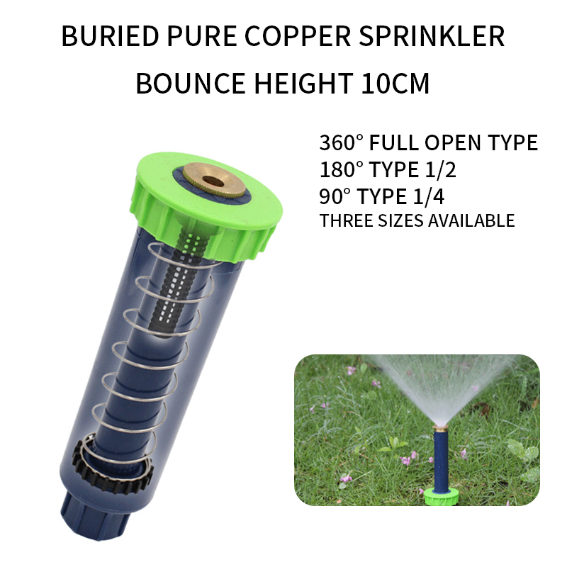 

Automatic Retractable Garden Sprinklers 90-360 Degree Up Sprinklers 1/2" Female Thread Lawn Irrigation Sprayer Sprinkler 1pc, 90 degrees