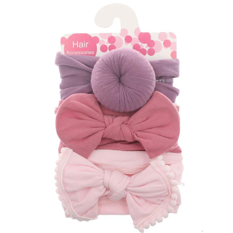 

Children's Hair with Nylon Bow Children's Hair Accessories Super Soft Ball Nylon Stockings Wide Band, 11