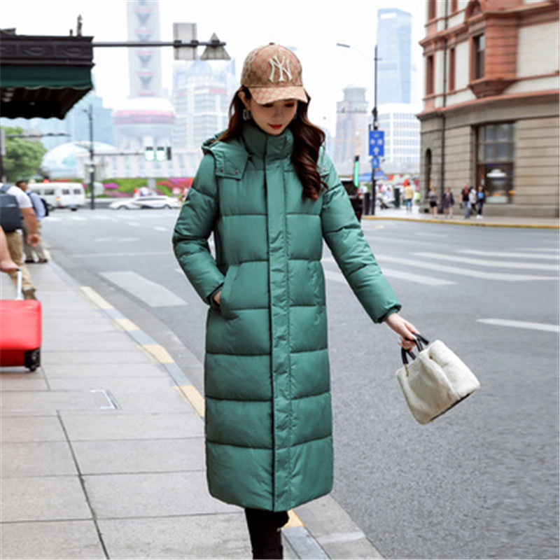 

Plus Size 3XL Women Winter Jacket Hooded Stand Collar Cotton Padded Female Winter Coat Women Warm Thick Long Parka PZ2480, Yellow