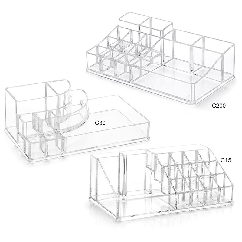 

Hot Acrylic Cosmetic Make Up Organiser Display Makeup Storage and Lipstick Liner Brush Holder CNT 66