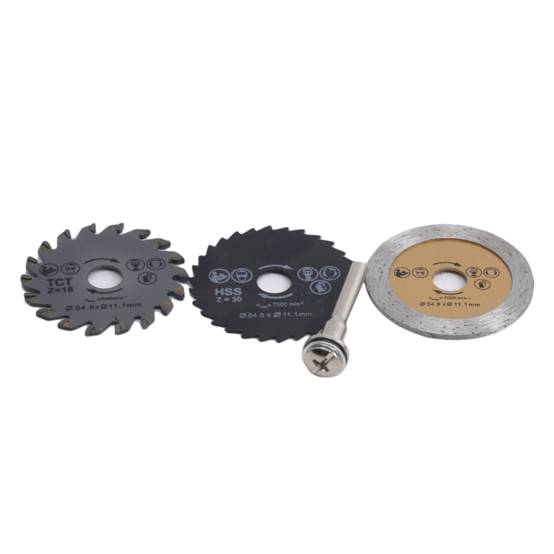 

3pcs/Set Mini High Speed Steel Saw Web Circular Rotary Cutting Blade Wheel Discs Mandrel Electric Grinding Accessories