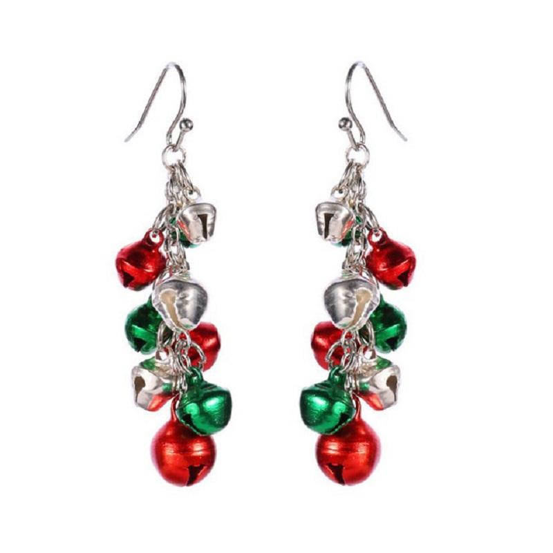 

Women Christmas Bells Tassel Earrings Drop Earrings Jingle Bell Dangle Earring Christmas Ball Eardrop for Girl Cute Jewelry Xmas Party Gift