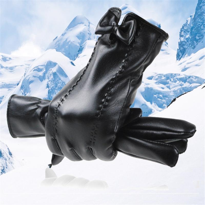 

Women Winter Warmer Velvet Gloves Outdoor WindProof Warm Using Phone for Cycling Motorcycle Running Gloves