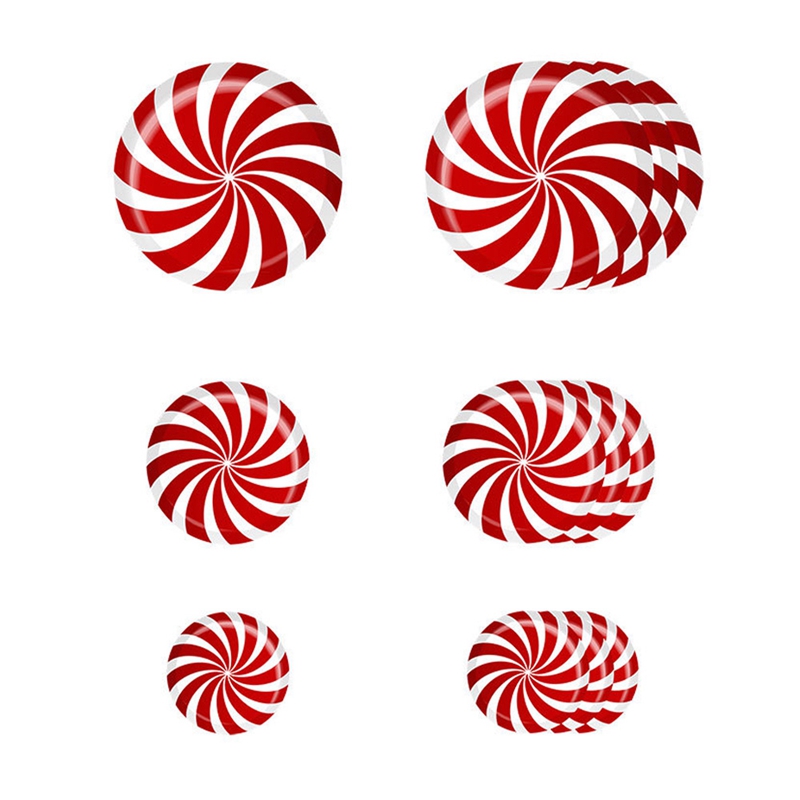

AF88 -12 Pieces of Mint Floor Decal Stickers for Christmas Candy Party Decorations