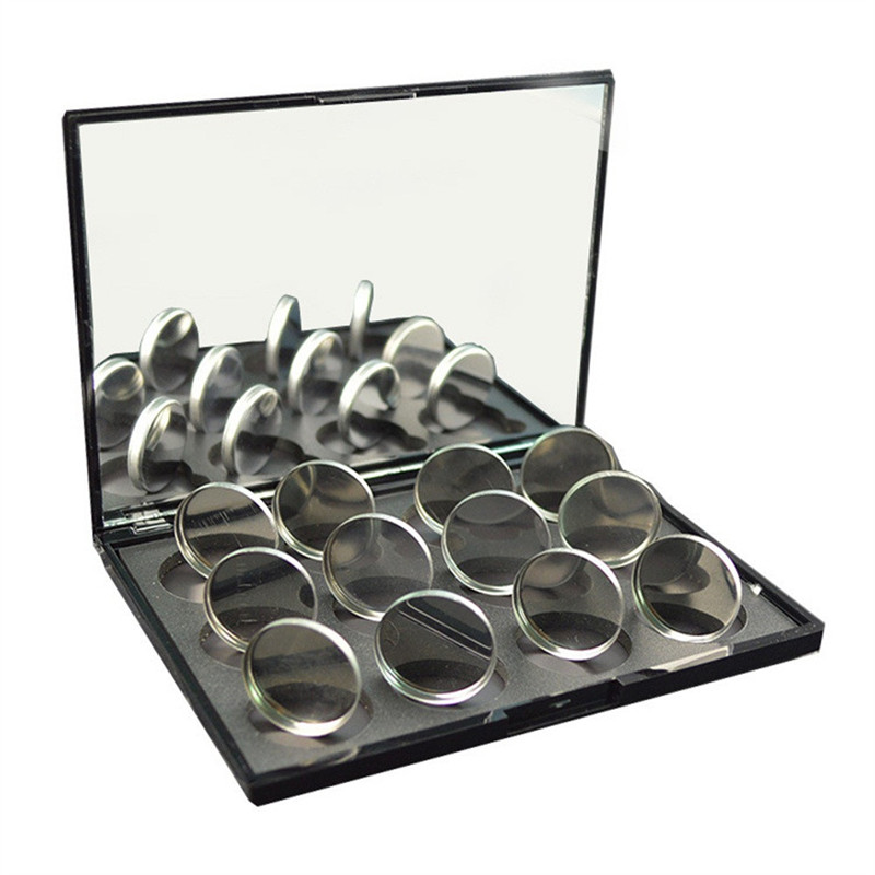 

100pcs Empty Round Tin Pans for Powder Eyeshadow 26mm Responsive to Magnets