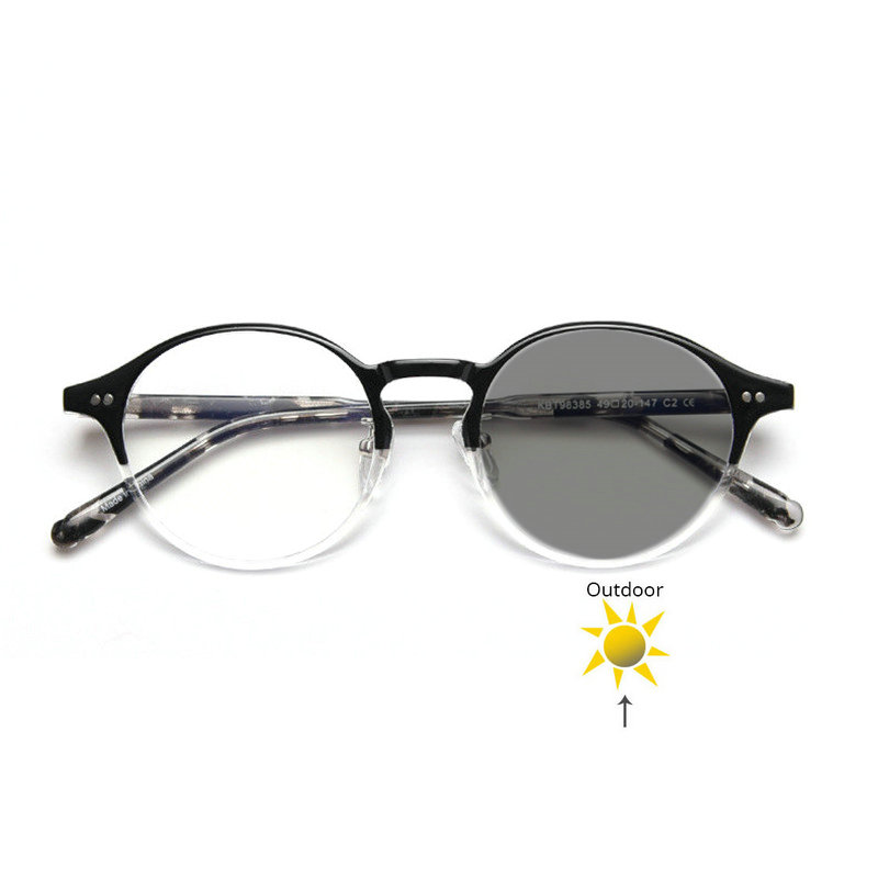 

Myopia Sunglasses Photochromic Finished Women Myopia Eyeglasses Frame with color lens Sun glasses Eyewear FML