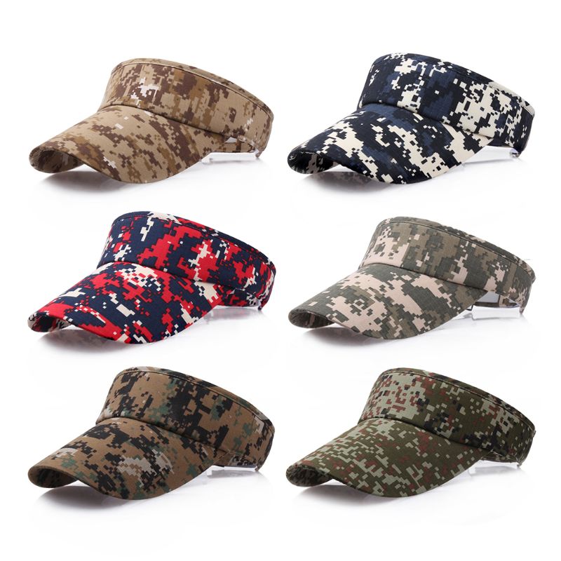 

Unisex Camouflage Printed Empty Top Baseball Hat Summer Outdoor Sunshade Casual Travel Cycling Hiking Adjustable Sun Cap