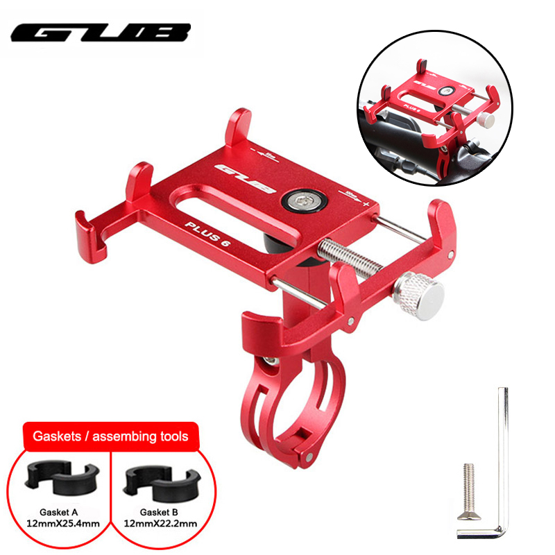 

GUB Universal Bike Phone holder 3.5-7.15 inch Aluminum Motorcycle GPS Smartphone Support Anti-fall MTB Bicycle Phone Mount Stand