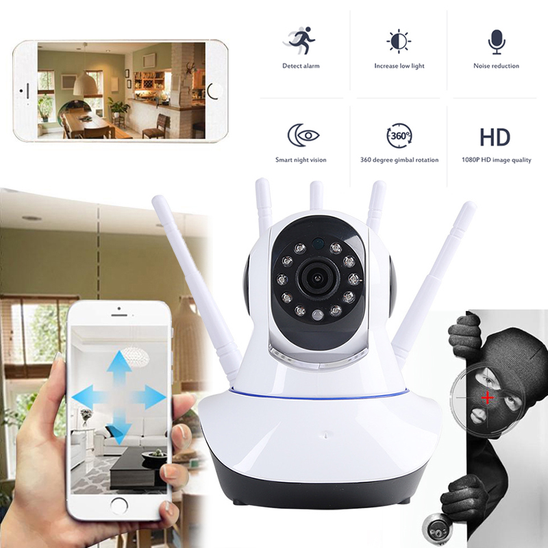 

HD 1080P IP Smart Camera WiFi 5 Antenna Signal Enhancement Coverage Control Range Home Security Wireless Control Waterproof, 04 720p au
