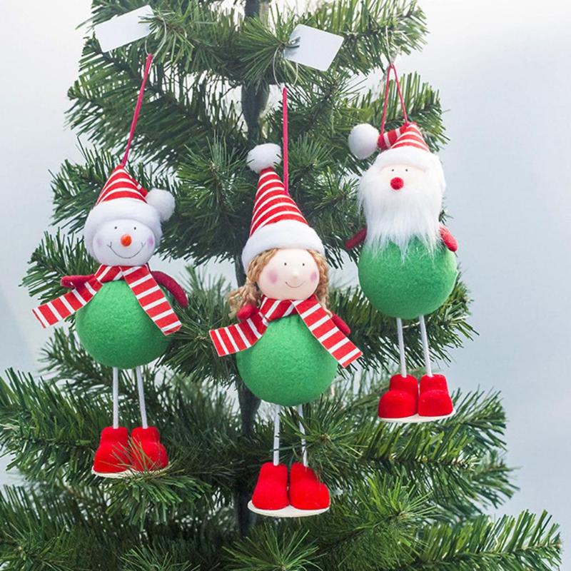 

Christmas Ornaments Santa Claus Snowman Angel Doll Xmas Tree Hanging Pendant Christmas tree hanging ornaments perfect decor for