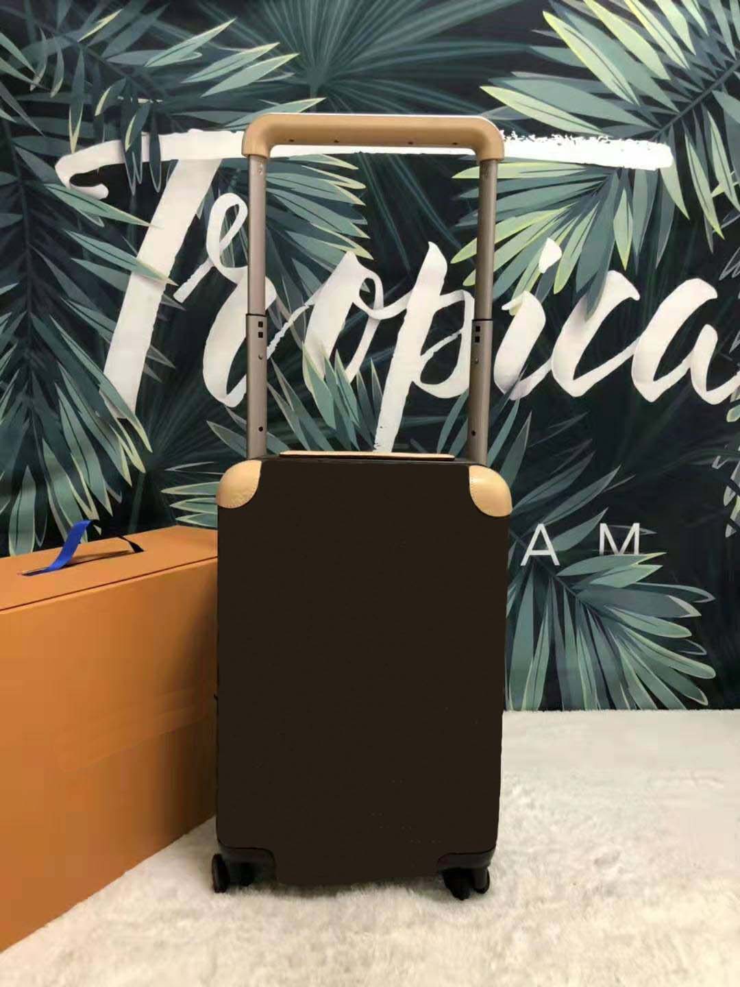 

Suitcases for men fashion designer high quality four wheels rolling luggage travel purse 20" carry on luggage trolley bags