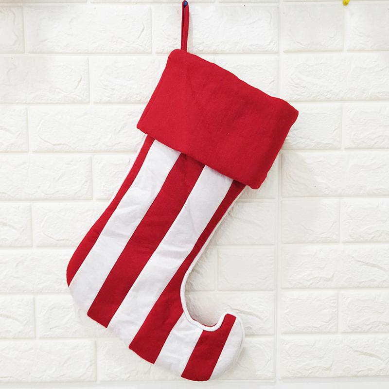 

Christmas Stockings Decoration Hanging Tag Socks Santa Candy Present Bag Pouch Xmas Tree Hanging Home Office Shop Decorations